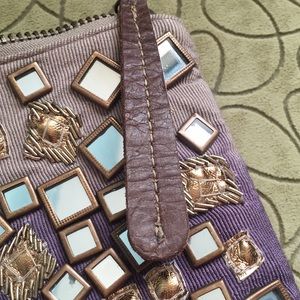 Beautiful mirrored Jasper & Jeera zip pouch